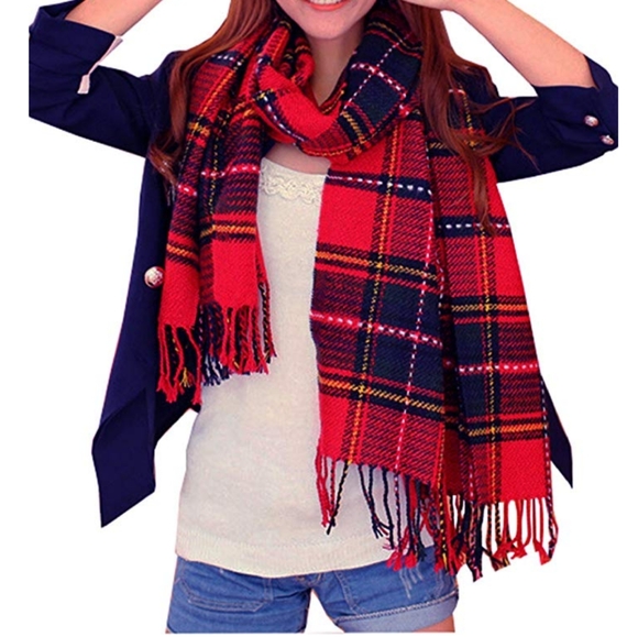 scrafs Accessories - Scarf/Shawl Women' Long Winter Warm Lattice
